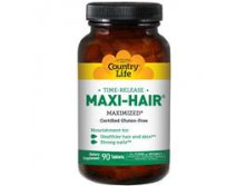 Country Life, Gluten Free, Maxi-Hair, Time Release, 90 Tablets