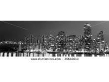 Stock-photo-a-black-and-white-panorama-with-an-aspect-ratio-of-of-false-creek-in-vancouver-at-nighttime-35640010.jpg