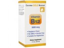 California Gold Nutrition,   B12,  , , 5000 , 1   (30 )