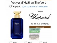 Vetiver d'Haiti au The Vert Chopard