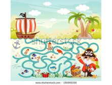 stock-vector-funny-maze-game-pirate-try-to-find-the-treasure-in-the-sea-illustrator-vector-159595226.jpg