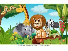 stock-vector-illustration-of-a-forest-with-a-group-of-animals-163406366.jpg