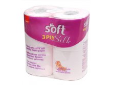 165 . - Toilet Paper Soft Silk/   3- , 100% , , 4 , 4513