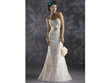 White-Mermaid-Trumpet-Strapless-Sweetheart-Sash-Lace-Satin-Wedding-Dress-19205-1.jpg