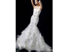 Beautiful-White-Mermaid-Trumpet-Strapless-Sweep-Pleated-Satin-Organza-Wedding-Gown-31917-1.jpg