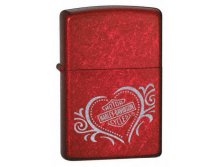 1164   ZIPPO 21079 HARLEY DAVIDSON HEART CANDY APPLE RED