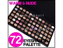 72 NUDE WARM NATURAL BROWN TONE COLOR EYESHADOW HIGHLIGHT MAKEUP PALETTE AR25.JPG