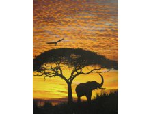 194 x 270 cm (4 parts) art. 4-501 African Sunset