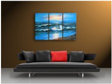 60-FRAMED-ORIGINAL-Sunset-Sea-Seascape-ART-font-b-OIL-b-font-font-b-PAINTING-b.jpg