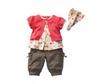 2013-3-pcs-set-Hot-models-pink-top-brown-short-pants-headband-Baby-wear-Baby-girl.jpg