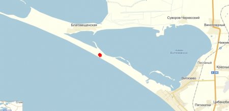 Бугазская коса карта