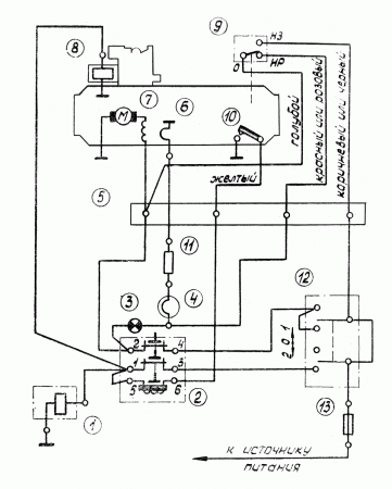 Схема отопителя ов 65