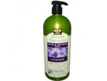 Avalon Organics, Гель для ванны и душа с лавандой, 32 жидких унции (946 мл)