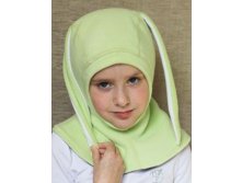 ШАПКА-ШЛЕМ БИБАБОШКА С УШКАМИ салатовый.  690руб. - скидка!