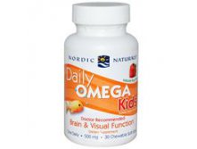 Nordic Naturals, Daily Omega Kids, Natural Fruit Flavor, 500 mg, 30 Chewable Soft Gels