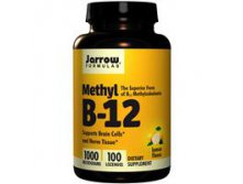 Jarrow Formulas, Methyl B-12, Lemon Flavor, 1000 mcg, 100 Lozenges