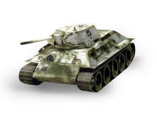 арт.199-01_Танк Т-34 обр. 1941г. (белый)_80 руб.