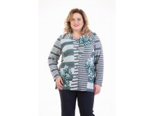 Кардиган СЕЛИЯ бирюзовые бабочки 50-64 1050р.jpg