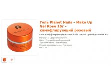 11037- Planet Nails - Make Up Gel Rose 15 -  .