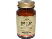 Solgar, Biotin, 300mcg, 100 Tablets