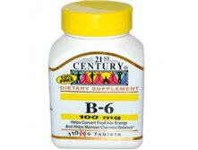 21st Century Health Care, B-6, 100 mg, 110 Tablets