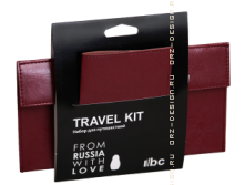 Набор для путешествий Travel kit, бордовый (арт.Тk 1.1), кожзам 165 руб.png