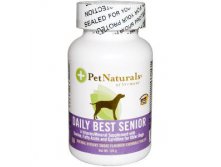 Pet Naturals of Vermont, Daily Best Senior for Dogs, 60 Natural Hickory Smoke Flavored Chewable Tablets