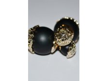 Серьги матовые черного цвета с узорами (копия LUX, 287), 890р.jpg