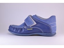 Мокасины на липучке (синие)
