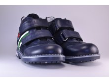 Ботинки на липучках (темно-синие)