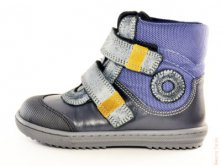 Полусапожки на липучках (синие)