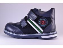 Ботинки на липучках (темно-синие)