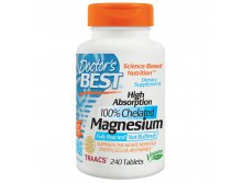 Doctor's Best, High Absorption Magnesium, 100% Chelated, 240 Tablets