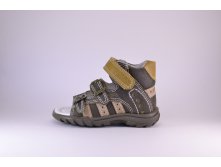 Сандалии открытые на липучках (хаки)