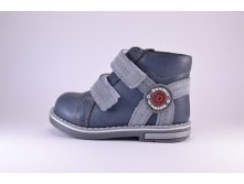 Ботинки на липучках (темно-синие)