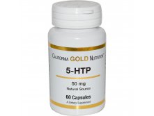 California Gold Nutrition, 5-HTP, 50 mg, 60 Capsules