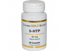 California Gold Nutrition, 5-HTP, 50 mg, 60 Capsules