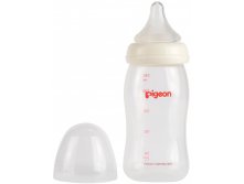 Бутылочка для кормления Перистальтик Плюс Pigeon с широким горлом 240мл PP, отверстие М от 3 мес - 471,13 руб