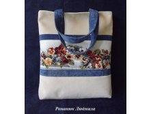 Сумка женская "Фиалки" (гобелен)