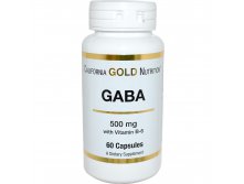 California Gold Nutrition, GABA, 500 mg, 60 Capsules