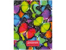 Дневник 5-11 кл. 48л. (твердый) Цветные бабочки, матовая ламинация, блестки 42,05.jpg