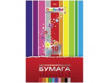 Цветная бумага А4 10л. 10цв., металлизированная, в папке тиснение хатб 55,22.jpg