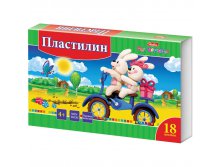 Пластилин Ушастики 18 цветов, 360гр, со стеком 57,97.jpg