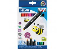 Фломастеры Maxi Bi-Colour милан 16цв., 8шт., двусторонние, утолщенные, картон. уп., европодвес  282,91.jpg