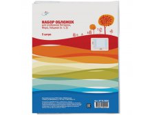 Набор обложек (5 шт.) для учебников Петерсон, Капельки солнца, прозрачный ПВХ 100 мкм, 265х420  33,82.jpg