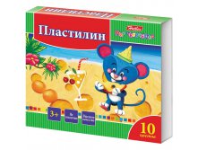 Пластилин Ушастики 10 цветов, 200гр, со стеком 31,70.jpg