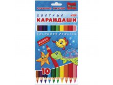 Карандаши Jumbo Морская семейка 10цв., утолщенные, картон. уп., европодвес 187,20.jpg