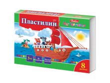 Пластилин Ушастики 08 цветов, 160гр, со стеком 28,68.jpg