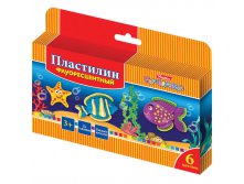 Пластилин Морская семейка 06 цветов, 90гр, восковой, флуоресцентный, со стеком 33,97.jpg
