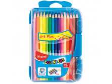 Карандаши Color Peps 15цв.+3 флуор. карандаша, трехгран., заточен., пластик. пенал 365,83.jpg